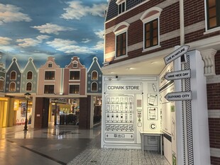 欧式风情街道建筑景观