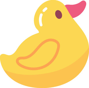 可爱小黄鸭图标