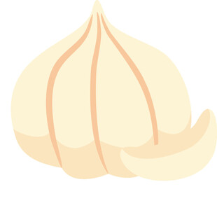 卡通大蒜形象