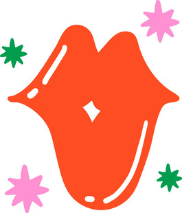 红色嘴唇图案