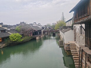 江南水乡古河道风景
