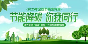 节能降碳宣传海报画面