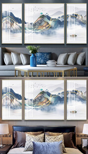 水墨山水抽象装饰画