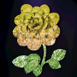 花卉晶瓷玄关画