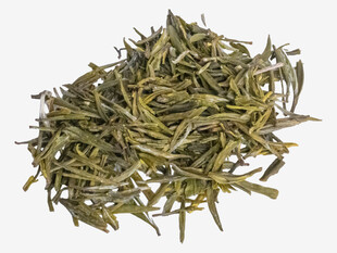 优质绿茶茶叶特写