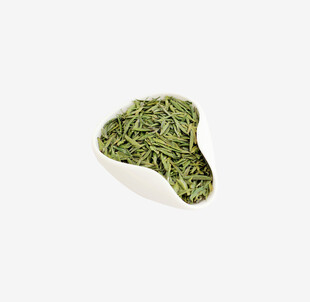 新鲜绿茶茶叶特写
