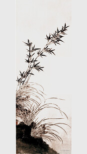 水墨兰草图