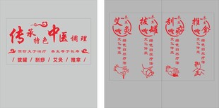 中医门诊玻璃贴