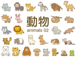 可爱卡通小动物集合图片