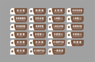 中医院科室牌  