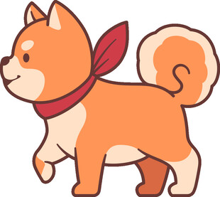 可爱系柴犬卡通形象