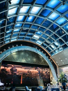 现代玻璃穹顶室内空间景观