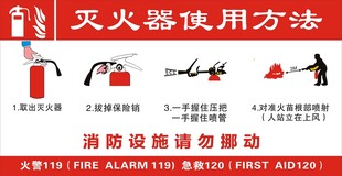 灭火器使用方法