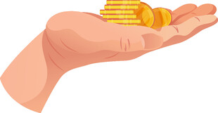 手中金币