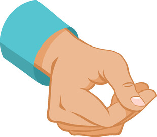 手势示意小拇指