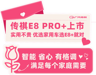 传祺E8 PRO家用车上市