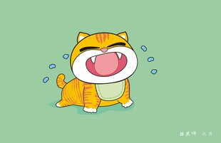 猫咪卡通手绘