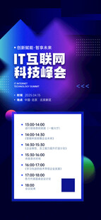 互联网峰会议程宣传海报