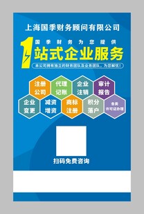 代理记账财务海报