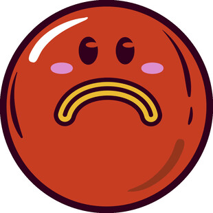 悲伤表情圆球