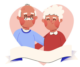 恩爱老夫妻温馨相伴
