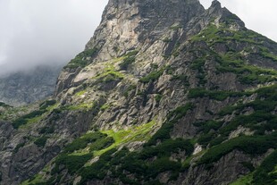 巍峨青山云雾缭绕