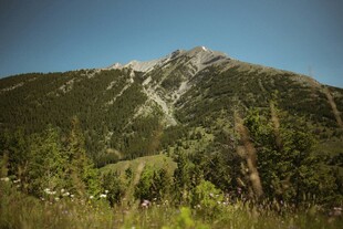 青山翠谷间的秀丽山峰