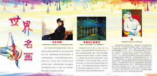 世界名画科普宣传页