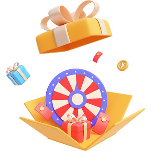 礼盒3D物品贴纸png