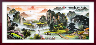 山水国画风景图