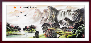 山水国画风景图
