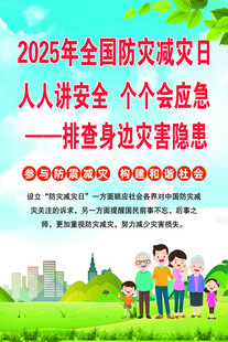 2025全国防灾减灾日宣传海报