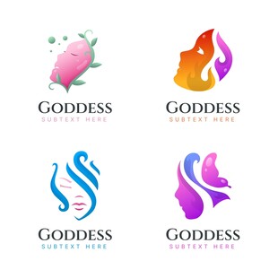 女神头像logo