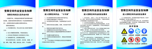 受限空间作业安全告知牌