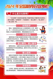 全国助残日宣传海报
