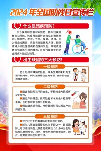 全国助残日宣传海报