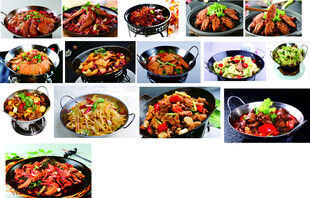 干锅鸭头 干锅千叶豆腐 干锅虾