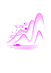 山峰图案