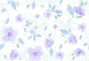 淡紫色花卉图案背景