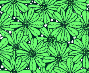 绿色花卉图案背景纹理