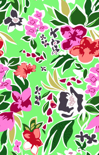 缤纷花卉图案背景