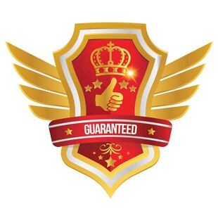金色皇冠保障徽章标志