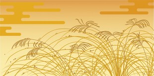 秋日芦苇景