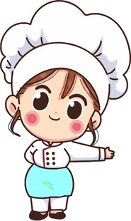 可爱小厨师形象展示