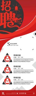 招聘海报展示岗位信息