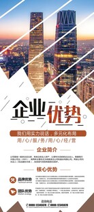 企业优势宣传海报展示