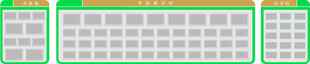 绿色边框表格模板
