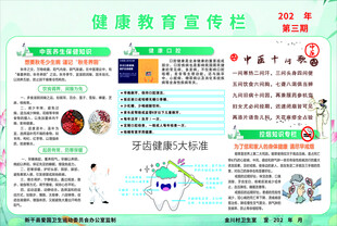 健康教育宣传栏海报展示