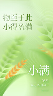 小满时节麦穗初盈