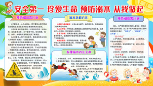 预防溺水宣传海报